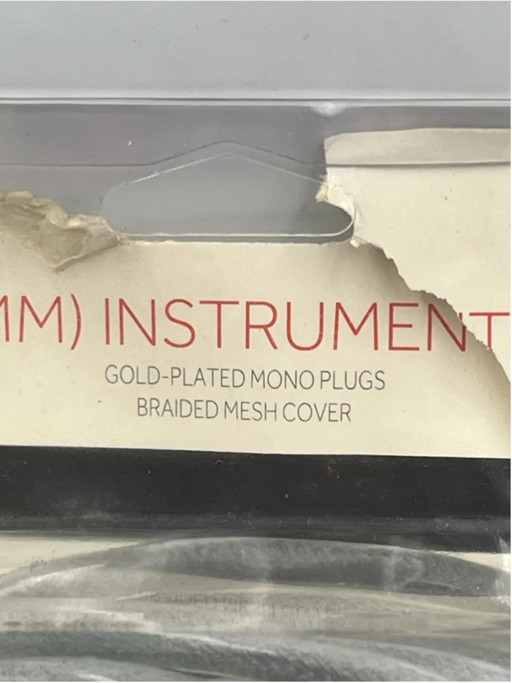 RADIOSHACK 7.6m 25-Ft Instrument Cable 1/4